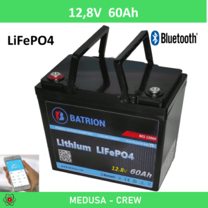 Neue LiFePo4- Hochleistungsbatterie mit 12,8V – 60Ah (768Wh garantierte Kapazität). Li- Zellen ohne Kobalt.