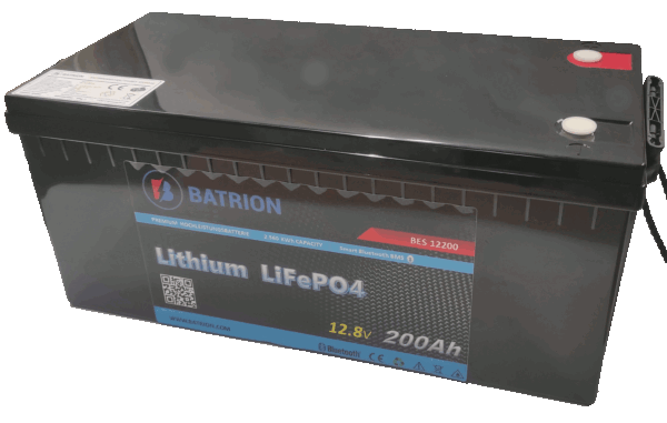 LiFePO4 Akku 12V 200Ah Lithium Solarbatterie Wohnmobil Boot Marine Bluetooth