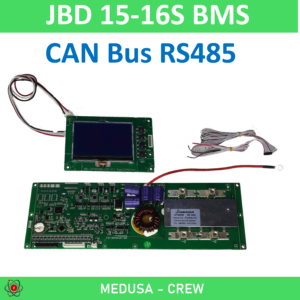 JBD BMS CAN / RS485 8-16S LiFePO4 Batterie Management System 100A mit Display
