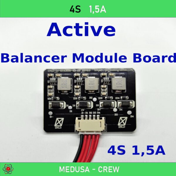 BMS 4S 1,5 A LiFePO4,Lithium Lipo LTO Kapazitiver Aktiv-Balancer MEDUSA-CREW