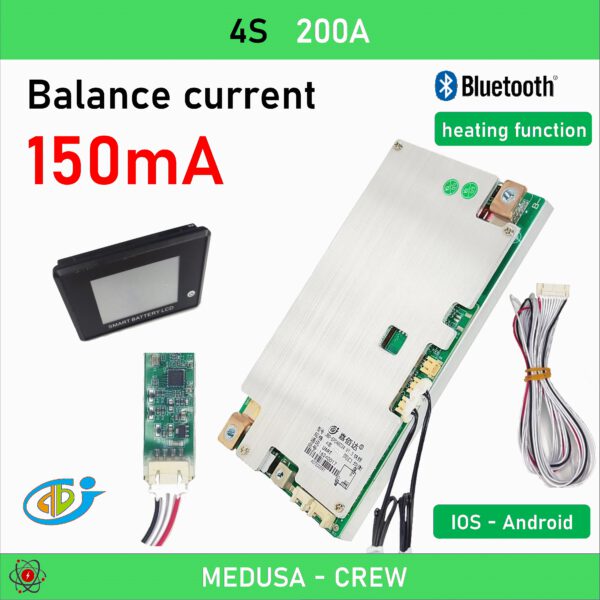 SMART BMS FÜR 2,4 V (LTO) 3,2 V(LiFePo4) 3,7 V (Li-lon) 6 bis 21 Zellen